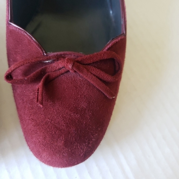 STUART WEIZTMAN BURGUNDY SUEDE PUMP HEEL SHOE SIZE 8M - Picture 9 of 15